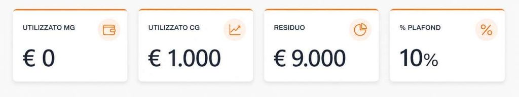 Esempio illustrativo: il plafond viene controllato utilizzando le informazioni già presenti nel gestionale.